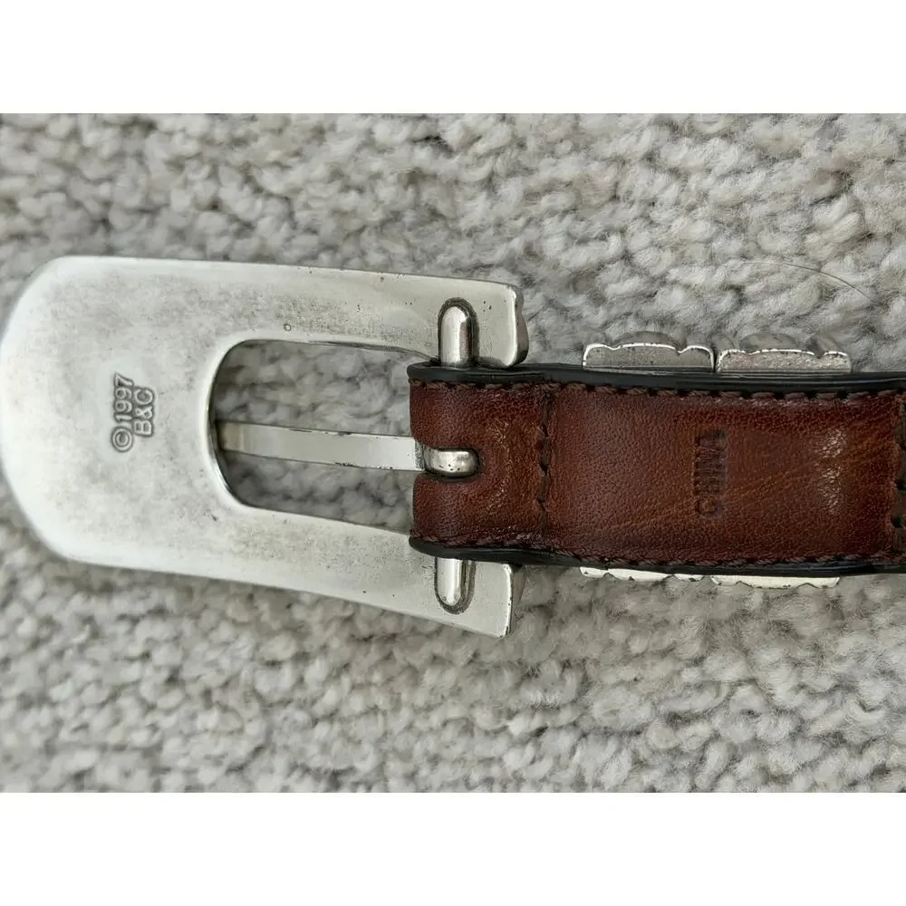 Barse The Belt Collection VTG 1997 Denver Genuine Italian Leather Brown Medium